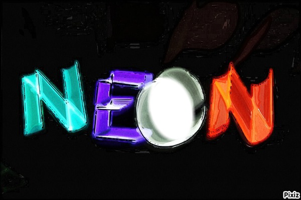 NEON Photo frame effect