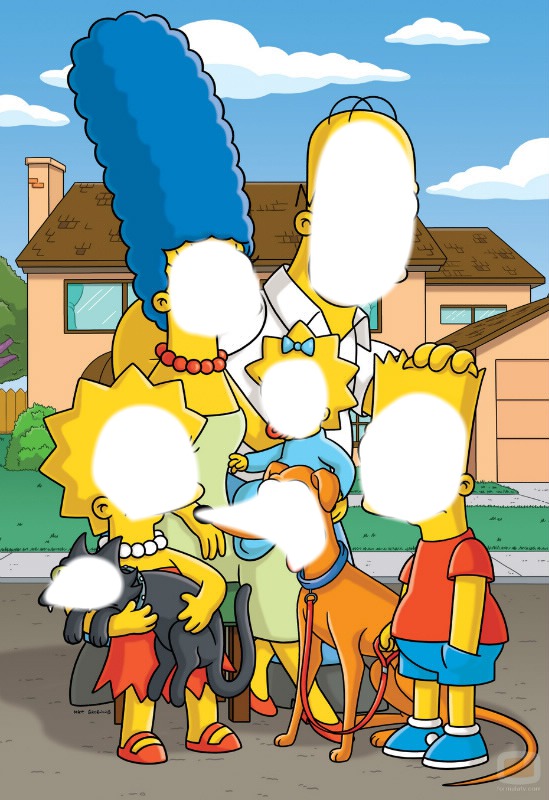 Familia Simpson Fotomontasje
