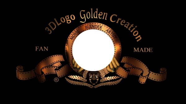 3DLogo Golden Creation Photo frame effect