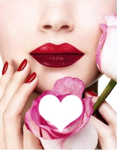 Red Lip Photomontage