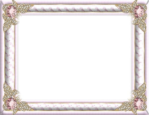 cadre blanc rose Montaje fotografico