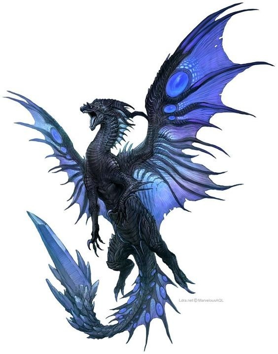 Dragon blue Fotomontažas