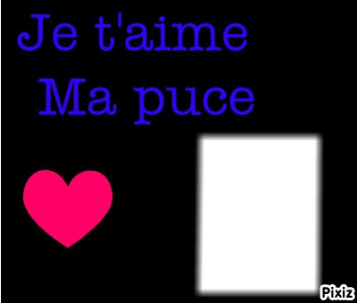 "Je t'aime ma puce" Fotoğraf editörü