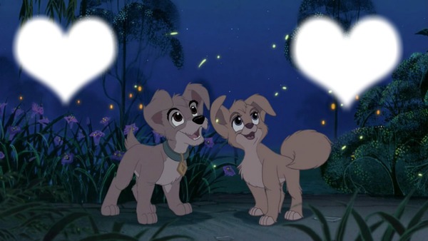 Lady and Tramp 2 Scamp and Angel Photomontage