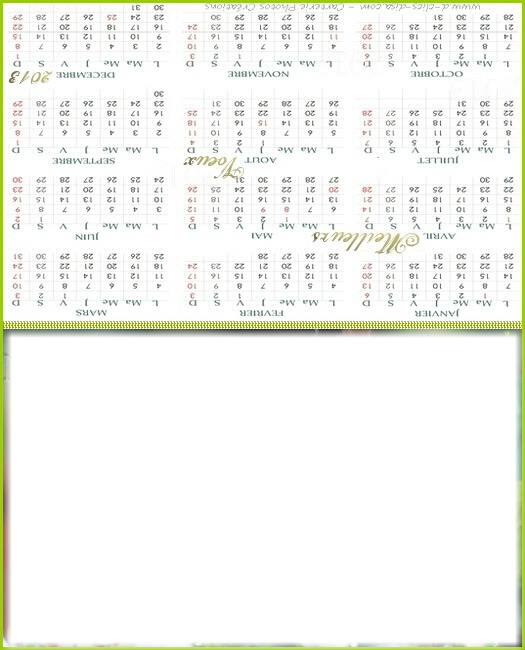 calendrier Fotomontaža