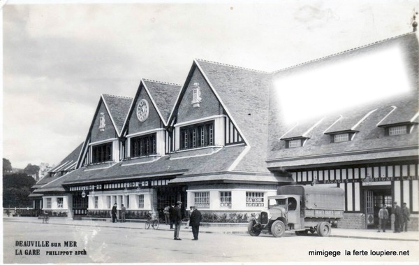 la gare de deauville 1944 1.2 Fotomontaža