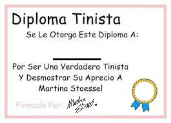 Diploma Tinista Fotomontasje