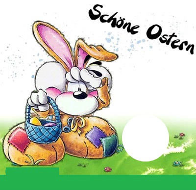 Frohe Ostern Montage photo