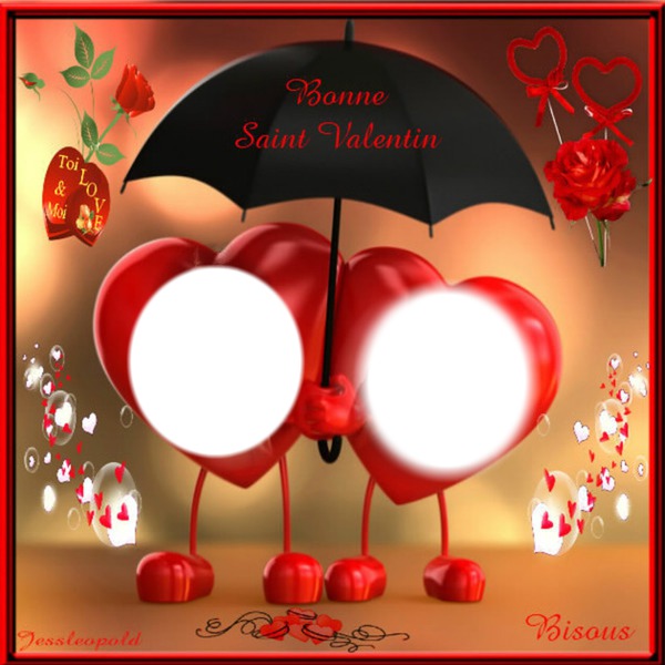 Coeurs Saint Valentin Photomontage