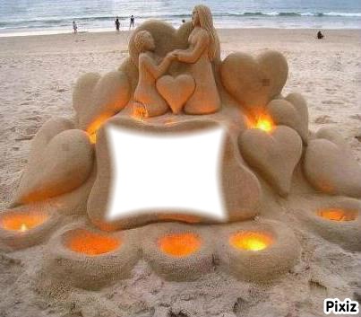sand of love Montaje fotografico