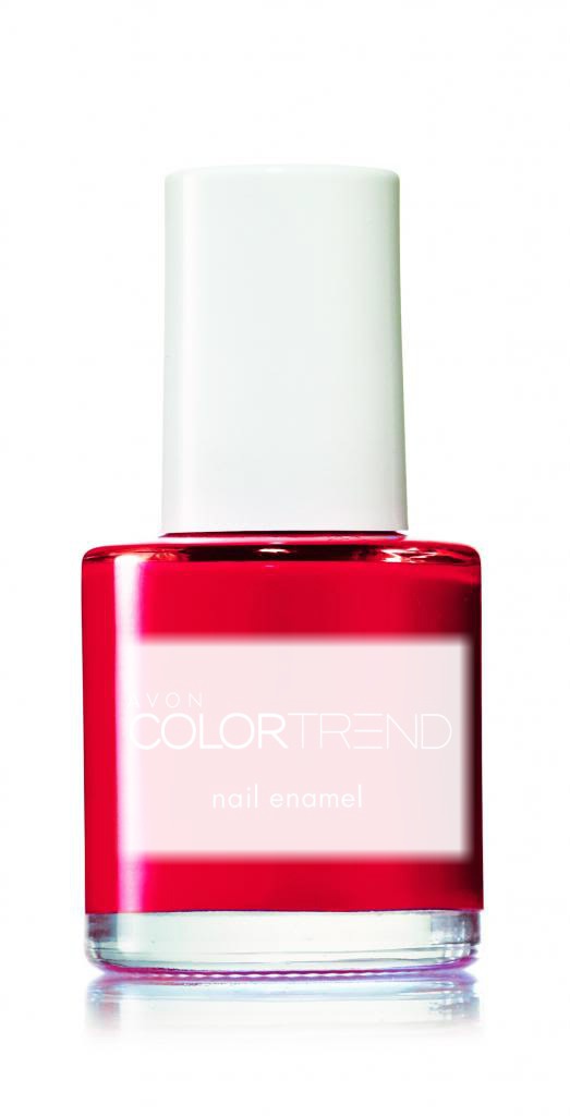 Avon color Trend Nail Polish Red Fotomontage