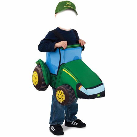 John Deere, tractor, toy, costume, funny, joke, Montaje fotografico