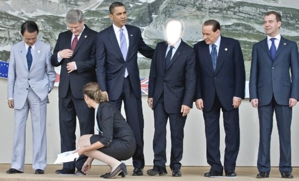 Sarkozy Obama Montaje fotografico
