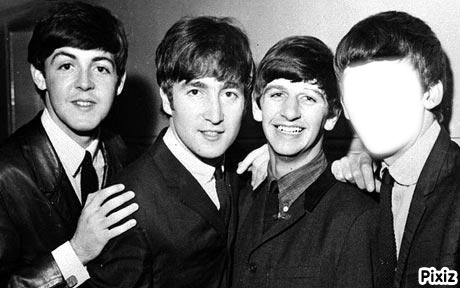 the beatles Photo frame effect