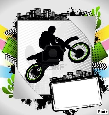 la moto 1 photo Photo frame effect