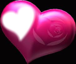 coeur rose Photomontage