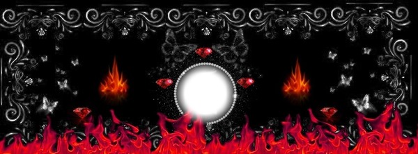 flame rouge Photo frame effect