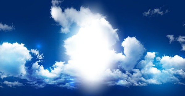 clouds Photo frame effect