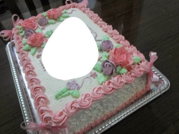 bolo de aniversário Photomontage