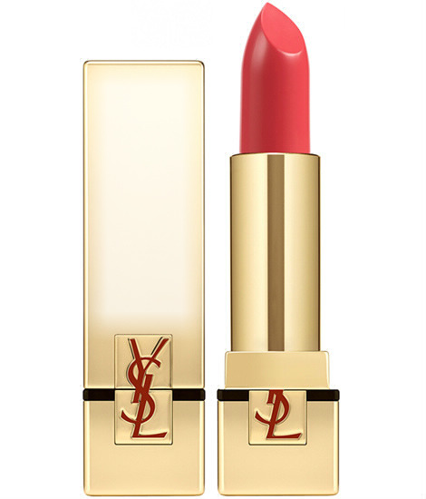 Yves Saint Laurent Rouge Pur Couture Lipstick in Corail Legende Фотомонтаж