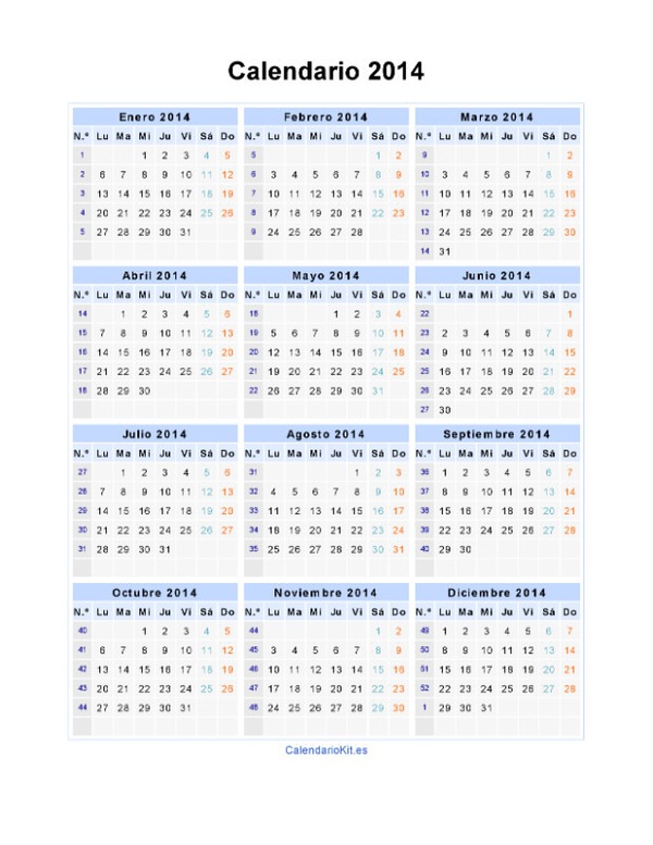 Calendario 2014 Fotomontage