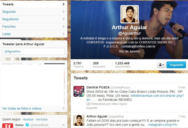 Twitter Arthur Aguiar Φωτομοντάζ
