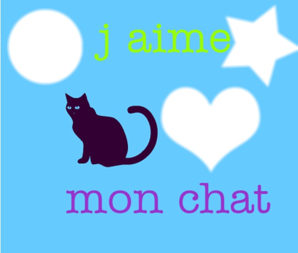 j aime mes chats .. Montage photo