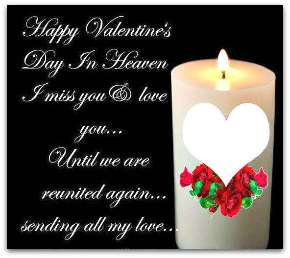 VALENTINES DAY IN HEAVEN Photo frame effect