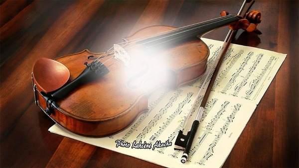 Musique violon Fotomontaggio