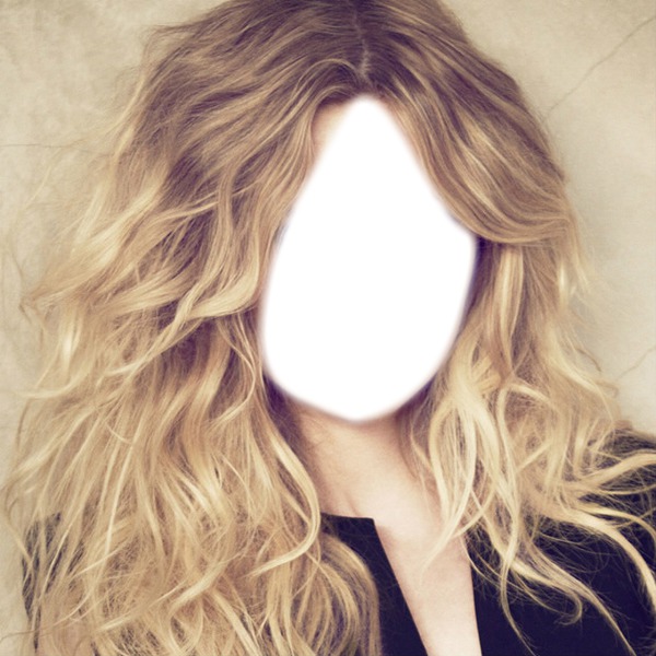 coiffure blonde Fotomontage