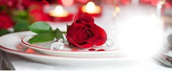 rose rouge zamoureux de goldman Photo frame effect