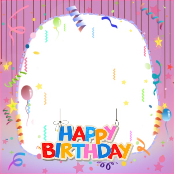 Happy Birthday Photo frame effect