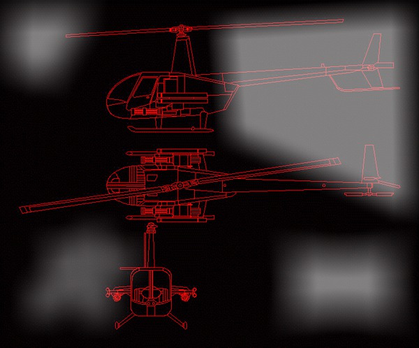 Robinson R44 Photomontage