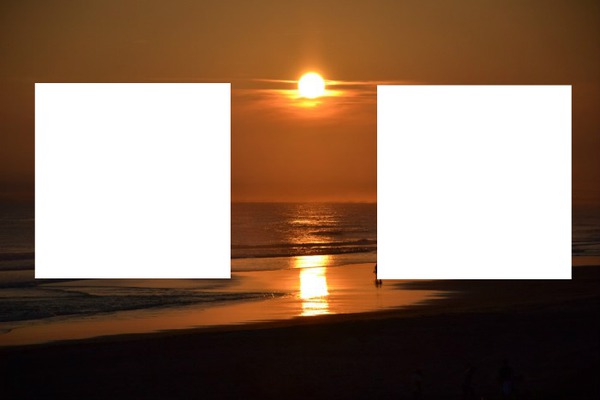 coucher soleil Fotomontage