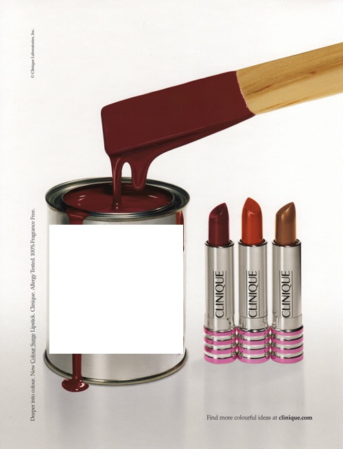Clinique Colour Surge Lipstick 3 Color Fotomontaža