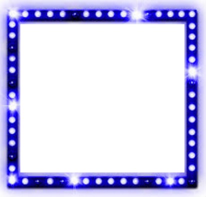 Quadro com Glitter Azul Photo frame effect