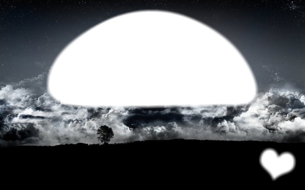 Lune Photomontage