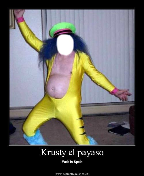 Krusty el payaso Fotomontaža