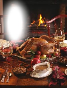 Thanksgiving Dinner Photomontage