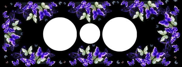 papillon violet Φωτομοντάζ