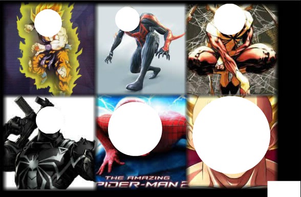 Spiderman et dragon ball z Fotomontage