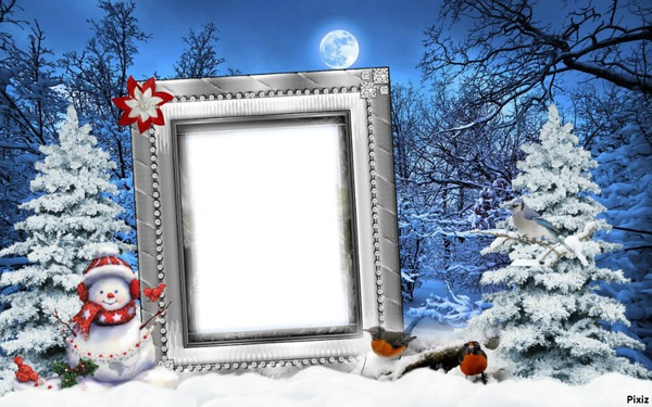 Noël Photo frame effect