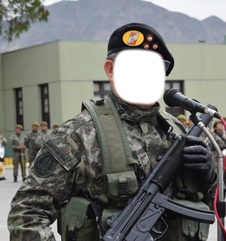 Cc soldado militar Fotomontáž