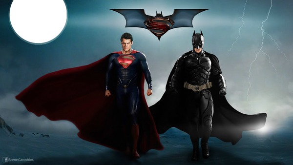 batman vs superman フォトモンタージュ