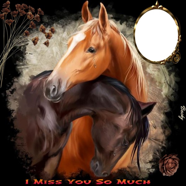 I MISS YOU SO MUCH Fotomontage