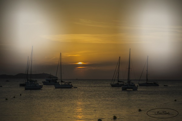 puesta de sol Photomontage