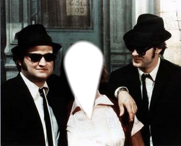 The blues brothers Photo frame effect