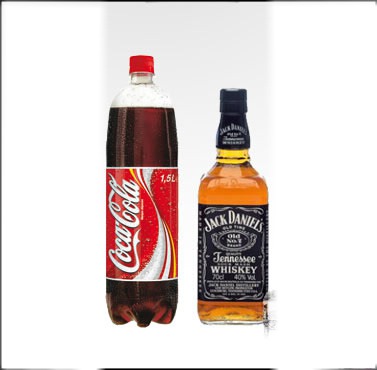 whisky coca Photo frame effect
