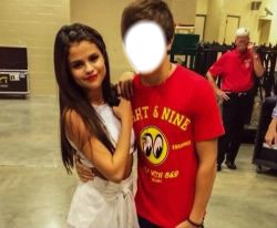 Selena and Boy Fotomontage