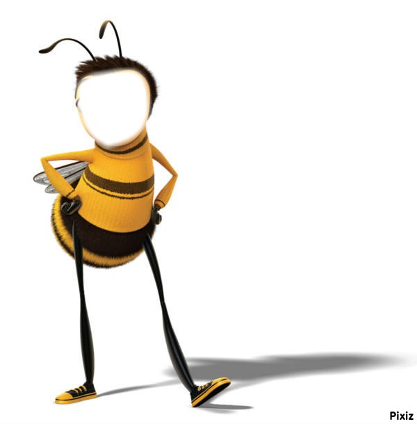 drole abeille フォトモンタージュ